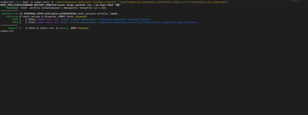macOS 上 Responses WebSocket 恢复定向测试结果
